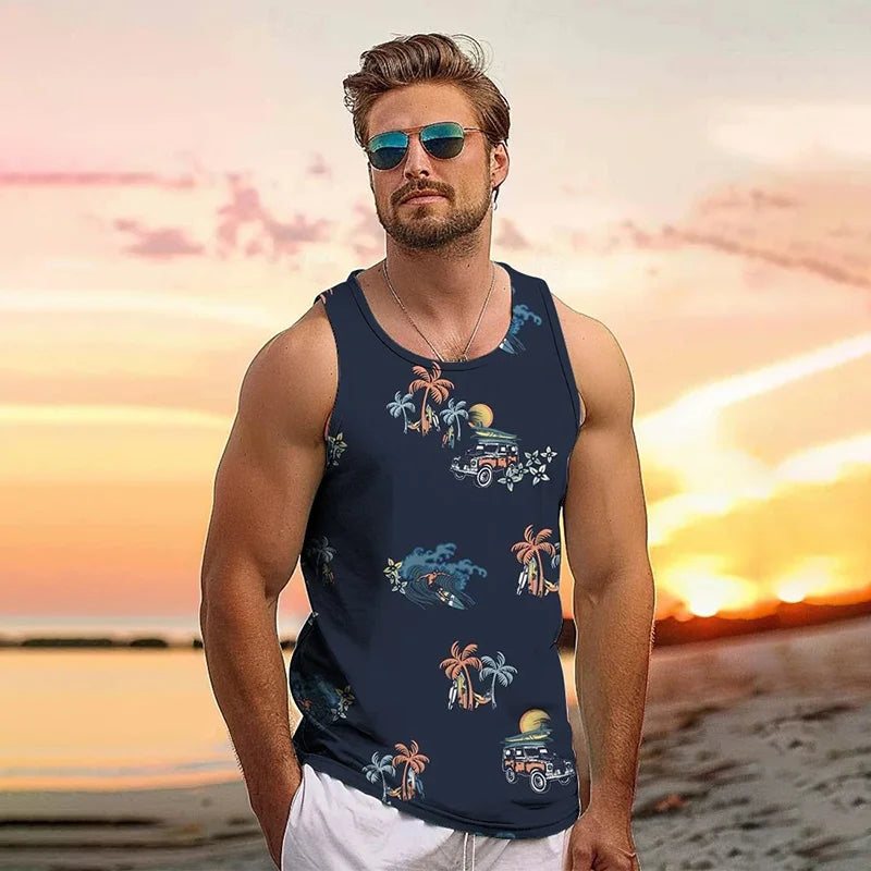 Vest tank top holiday men