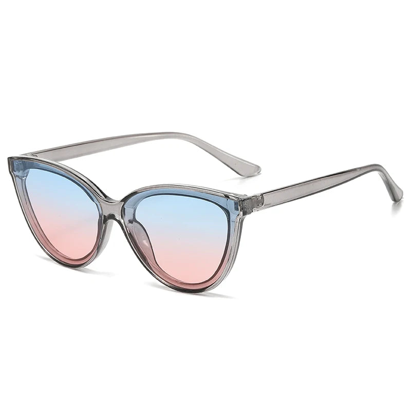 Large Frame Cat Eye Sun Glasses UV400