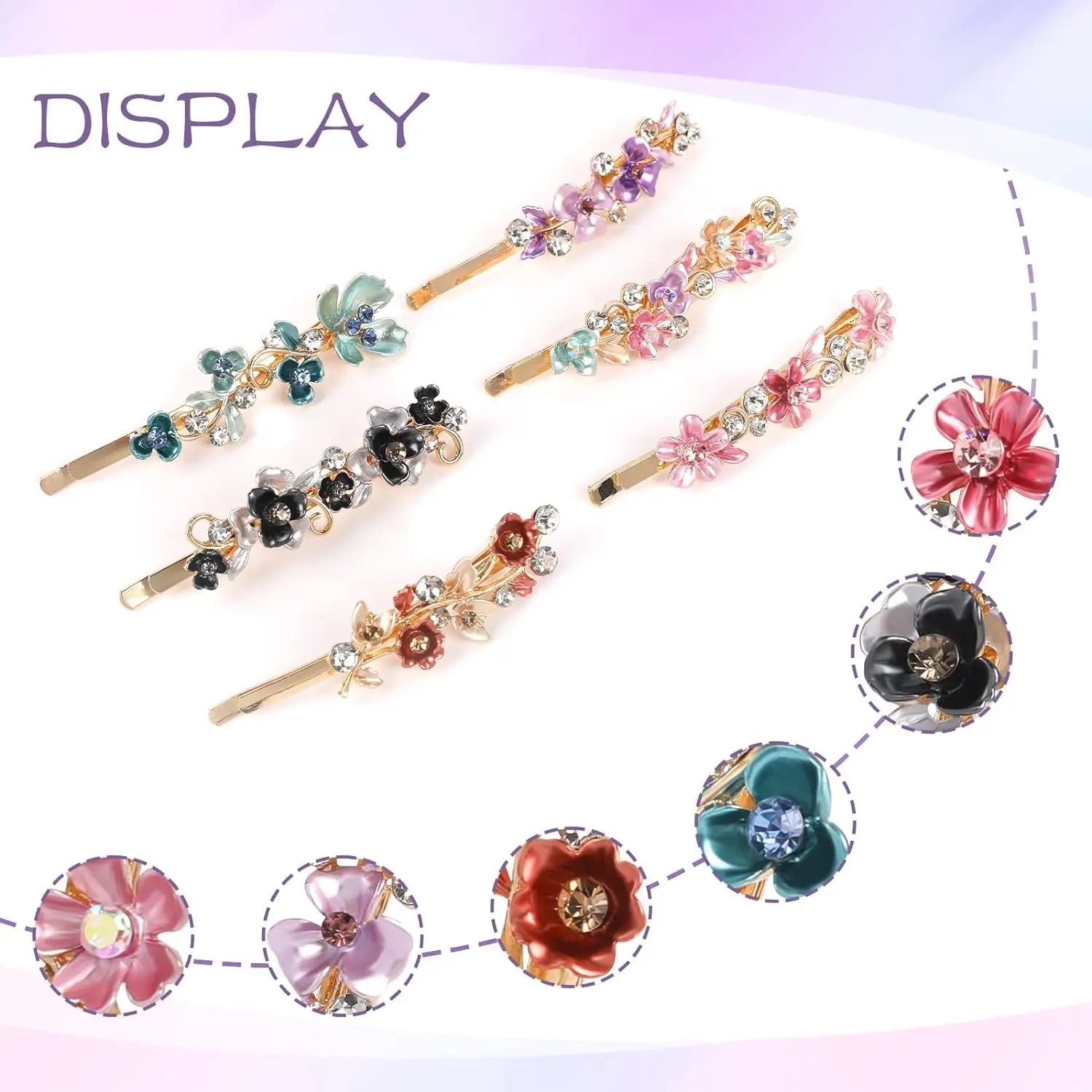 Rhinestone Flower Hair Clip