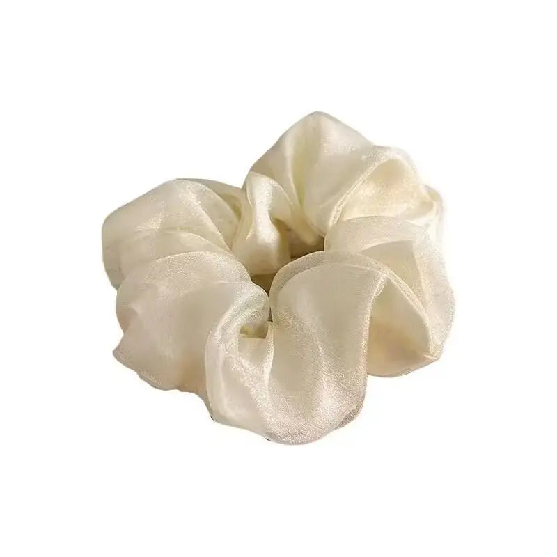 Solid Colour Simple Style Hair scrunchies