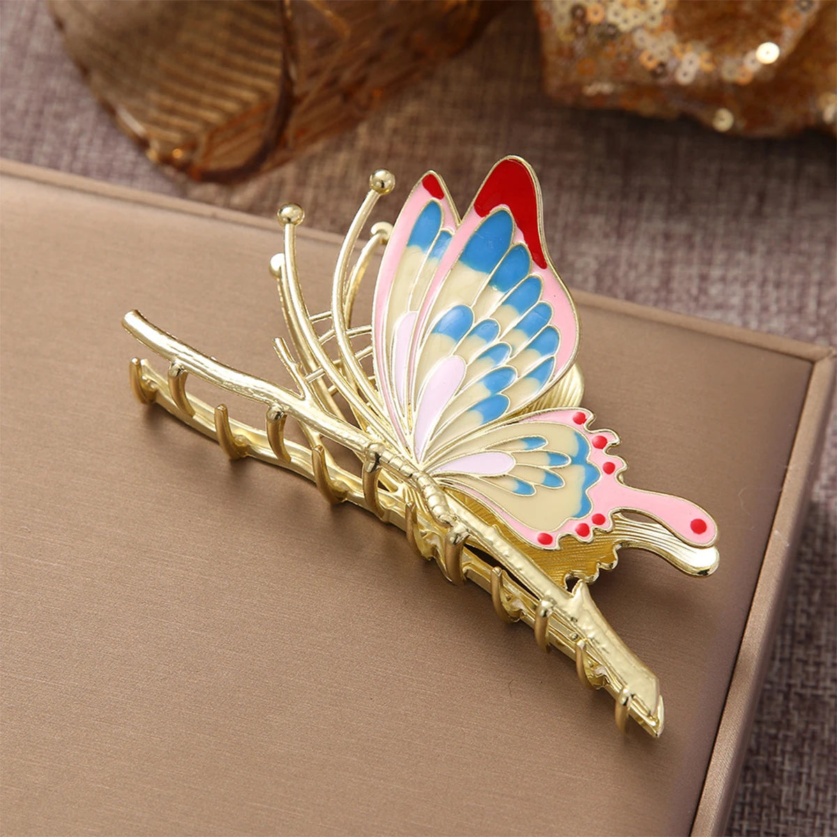 Metal Butterfly Hair Claw Clip