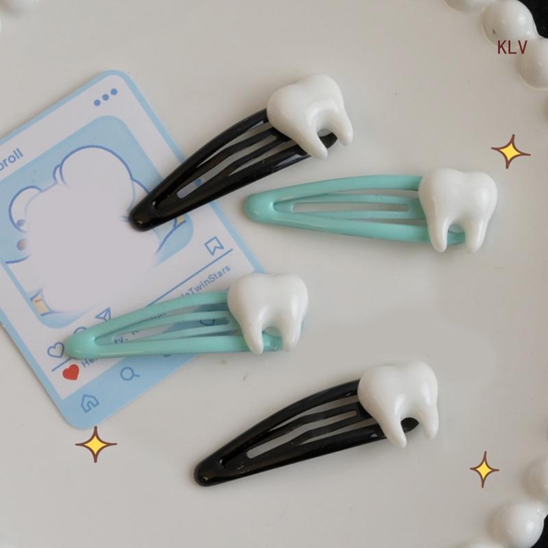 Tooth  Clip Hairpin  Girls Ornaments Headdress Hair Accessories slides  Barrettes Clip Bangs Hairpin dentist Peggy’s