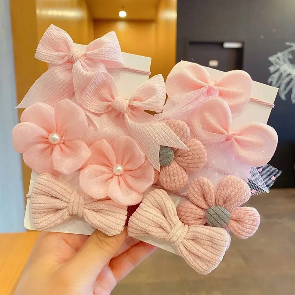 1pair Cute Red Cherry Hair Clip Cloth Bow Headflower Strawberry Side Hairpins Barrettes Headwear Bow Hairpins Girls