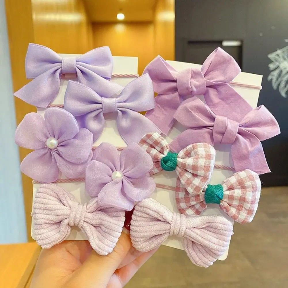 1pair Cute Red Cherry Hair Clip Cloth Bow Headflower Strawberry Side Hairpins Barrettes Headwear Bow Hairpins Girls