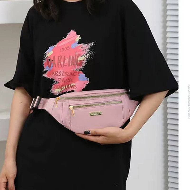 Neutral Style Bags - Men's and Women's Waist Bags Suitable for Business Trips and Tourism Nylon Material. Various Colors.