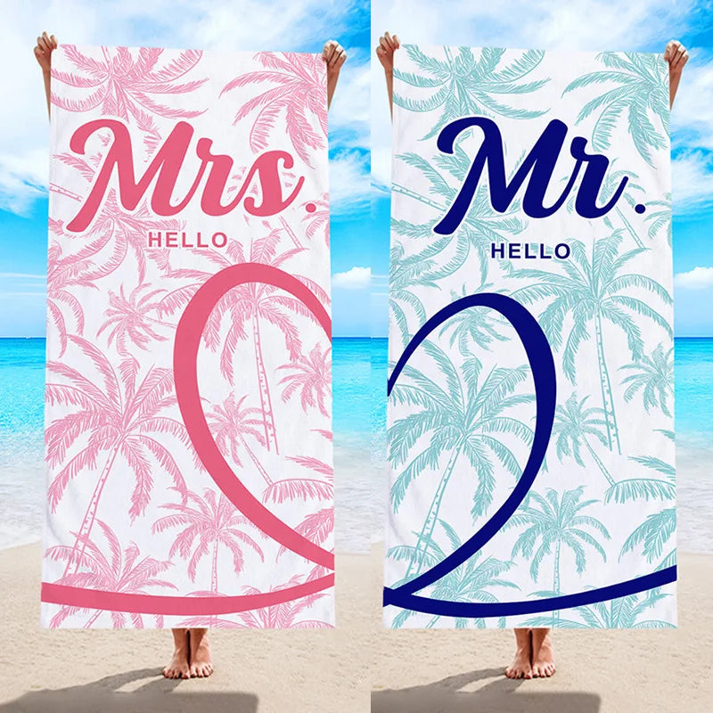 New Coconut Tree Ultra Fine Fiber Digital Printed Beach Towel Swimming Bath Towel Woolen Circle Cloth Beach Towel 70x150cm