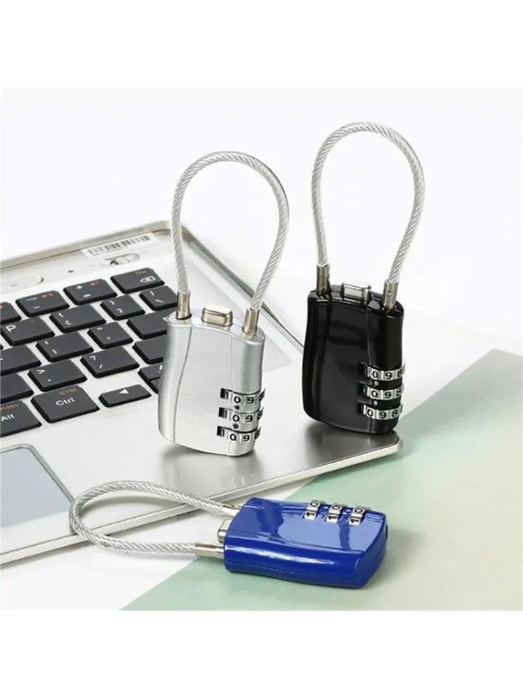1Pcs 3 Digit Combination High Security TSA Customs Lock Helmet Lock For Backpack Trolley Case Luggage Suitcase Password Padlock