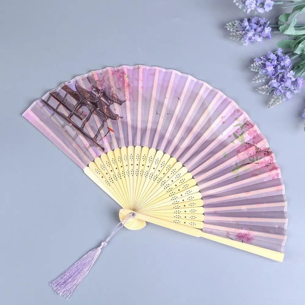 Bamboo Chinese Style Folding  Hand Fan