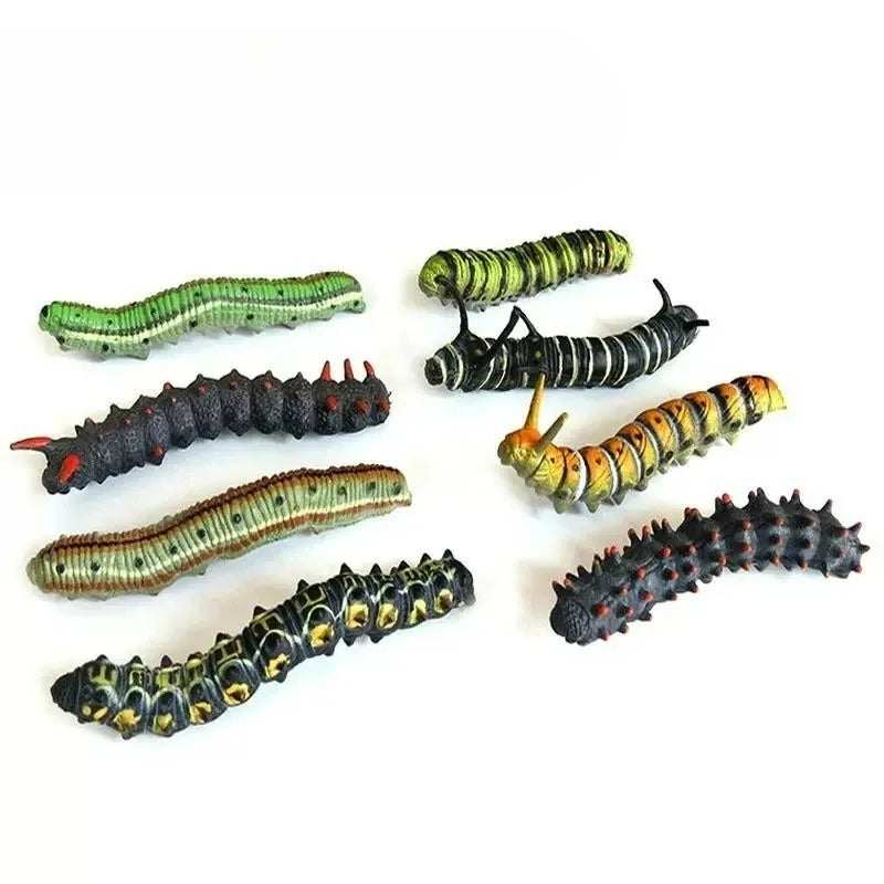 1/10pcs 3D Caterpillar Hair Clips Novelty Insect Hairpins Halloween Prank Toys Creepy Crawlers Headwears Cosplay Adults Party