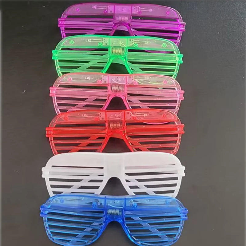 5-50 PCS 3 Modes LED Glasses Glow In The Dark Party Neon Luminous Glasses  Birthday Wedding LED Party Supplies